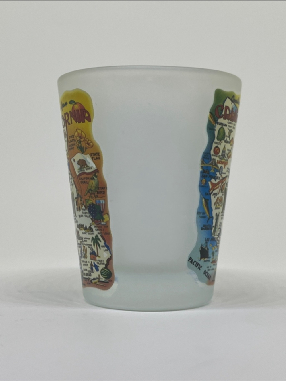 Frosted California Map Shot Glass - Multicolor - Picture 3 of 3